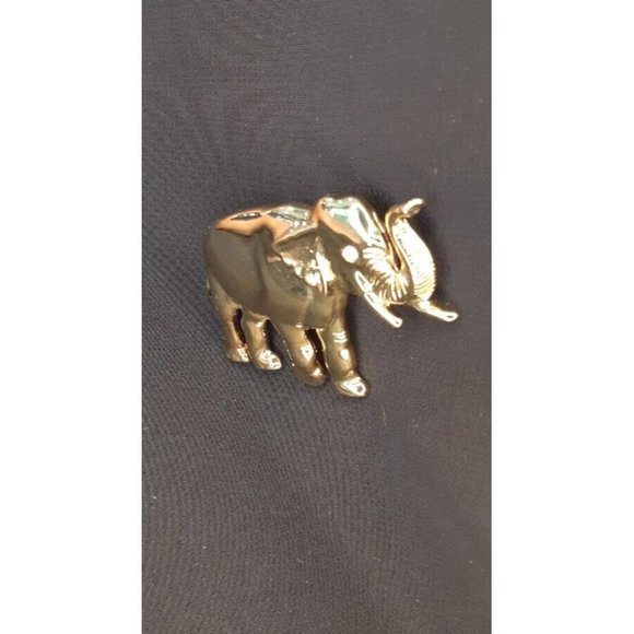 Vintage Gold Toned Elephant Brooch From Park Lane Jewellery - Picture 8 of 13